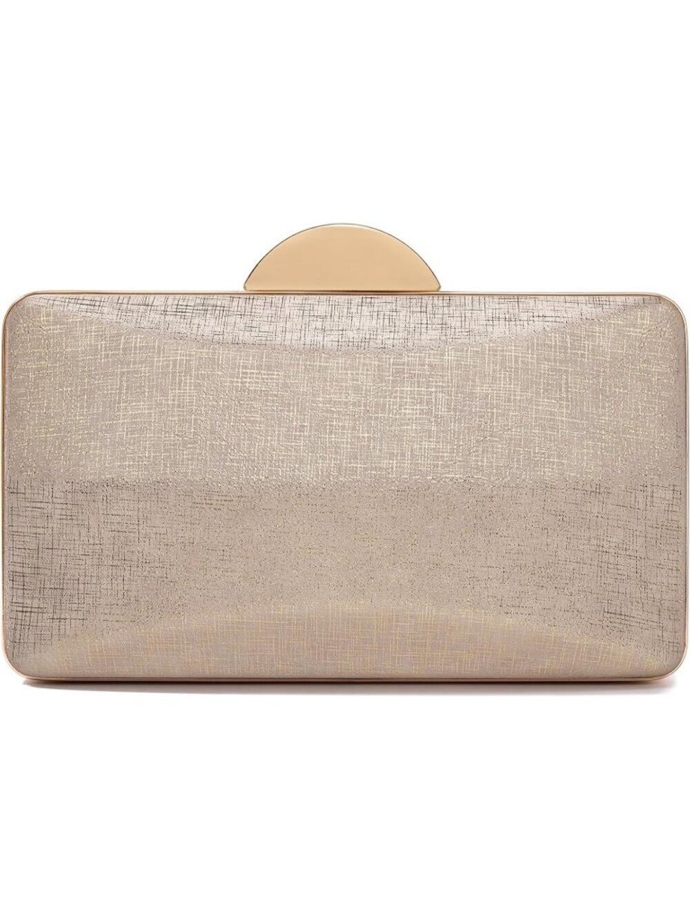 👜 Women's Tan Champagne Clutch Formal Elegance Evening Glitter Handbags